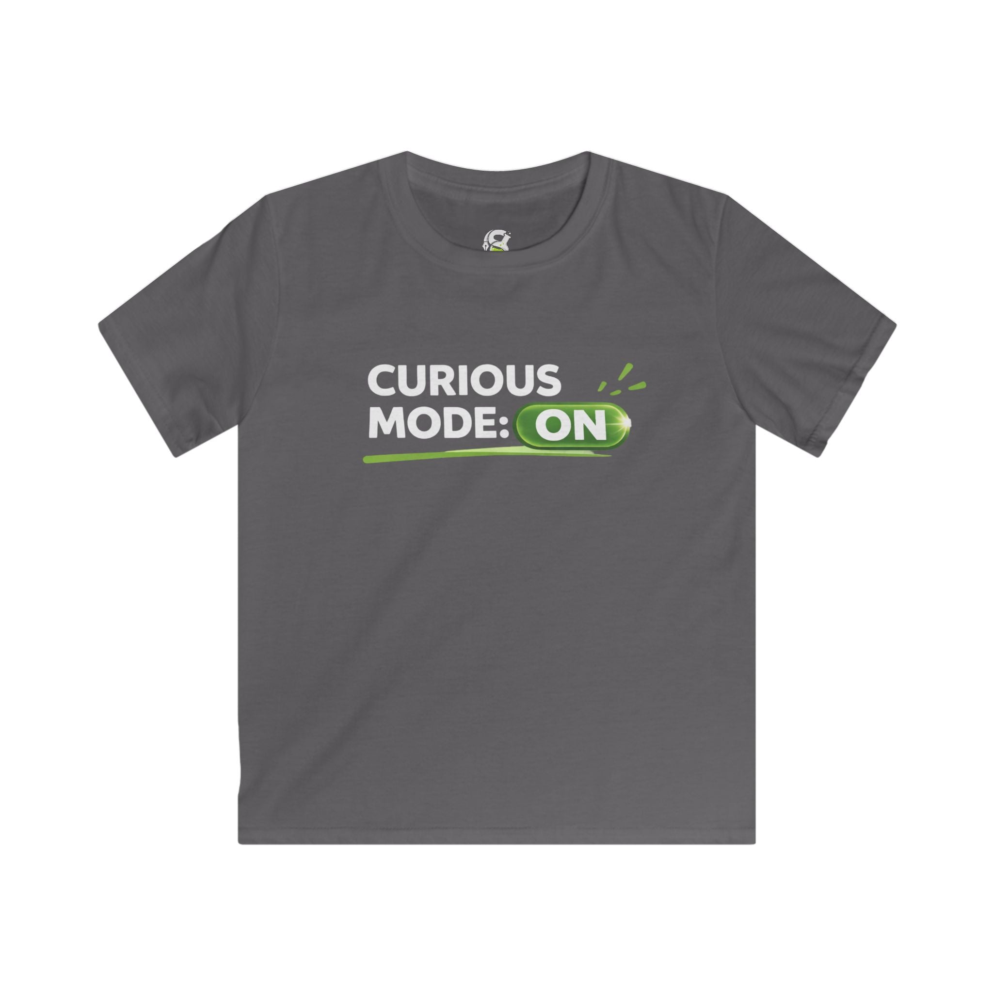 Kids "Curious Mode: ON" T-Shirt — Playful STEM Explorer Tee