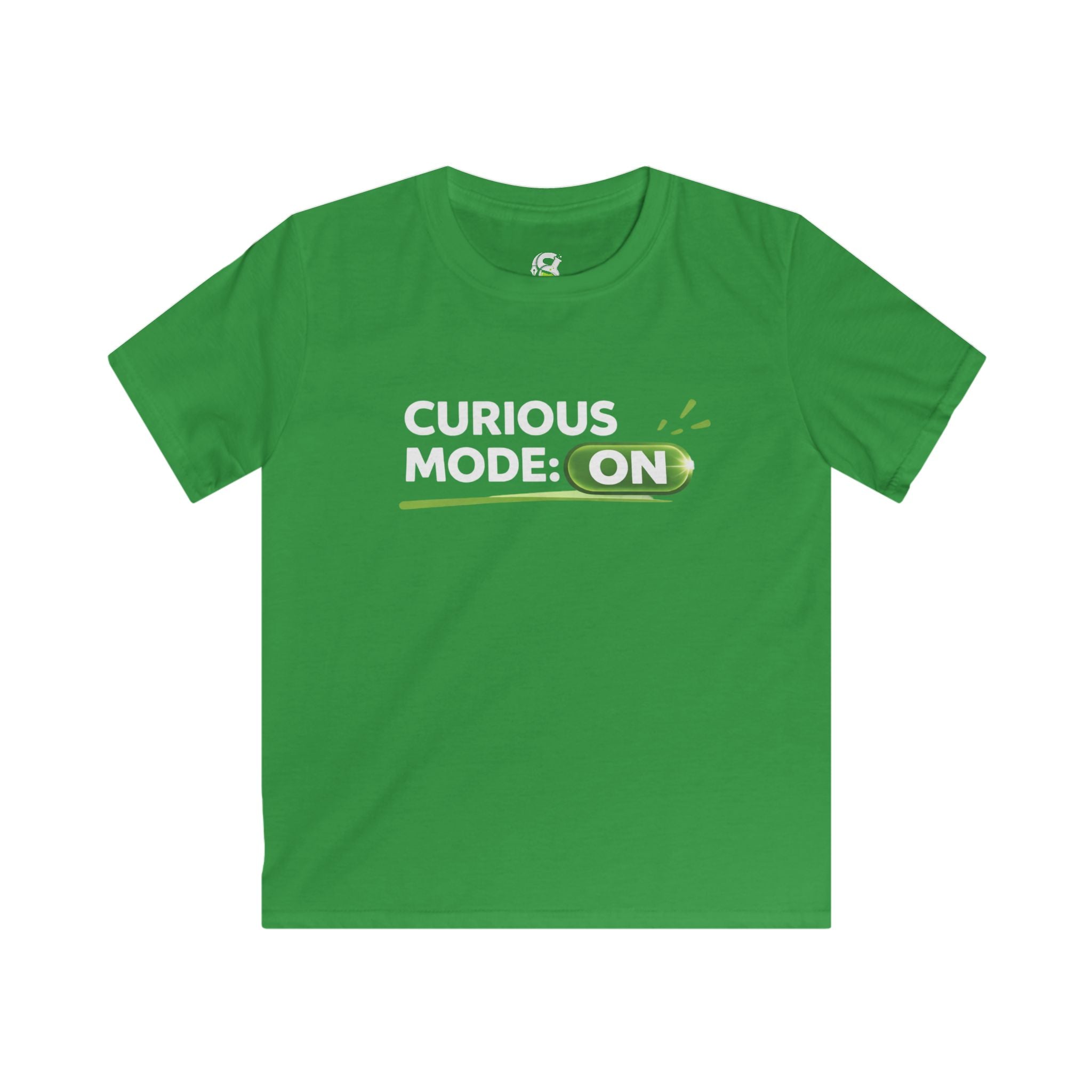 Kids "Curious Mode: ON" T-Shirt — Playful STEM Explorer Tee