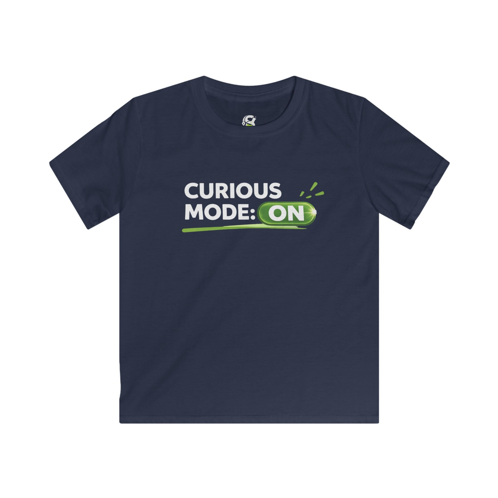 Kids "Curious Mode: ON" T-Shirt — Playful STEM Explorer Tee