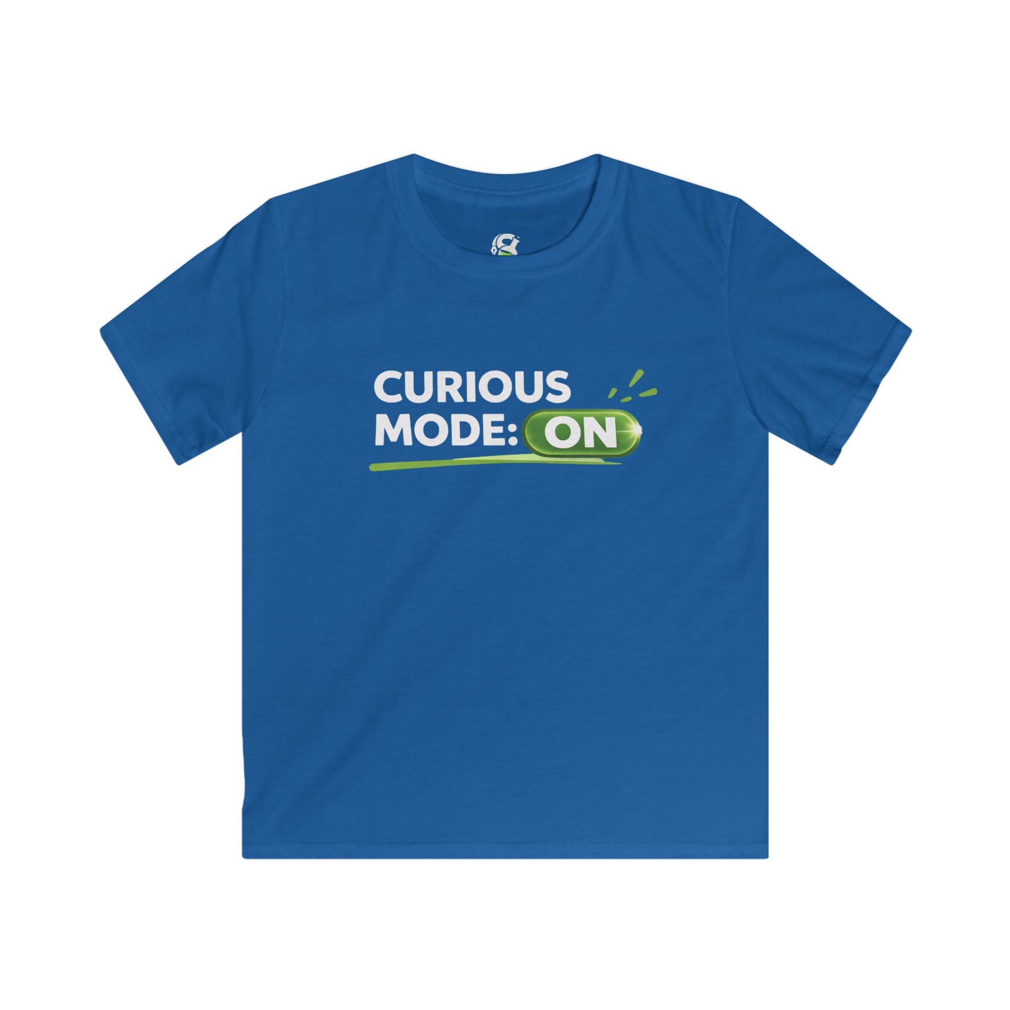 Kids "Curious Mode: ON" T-Shirt — Playful STEM Explorer Tee