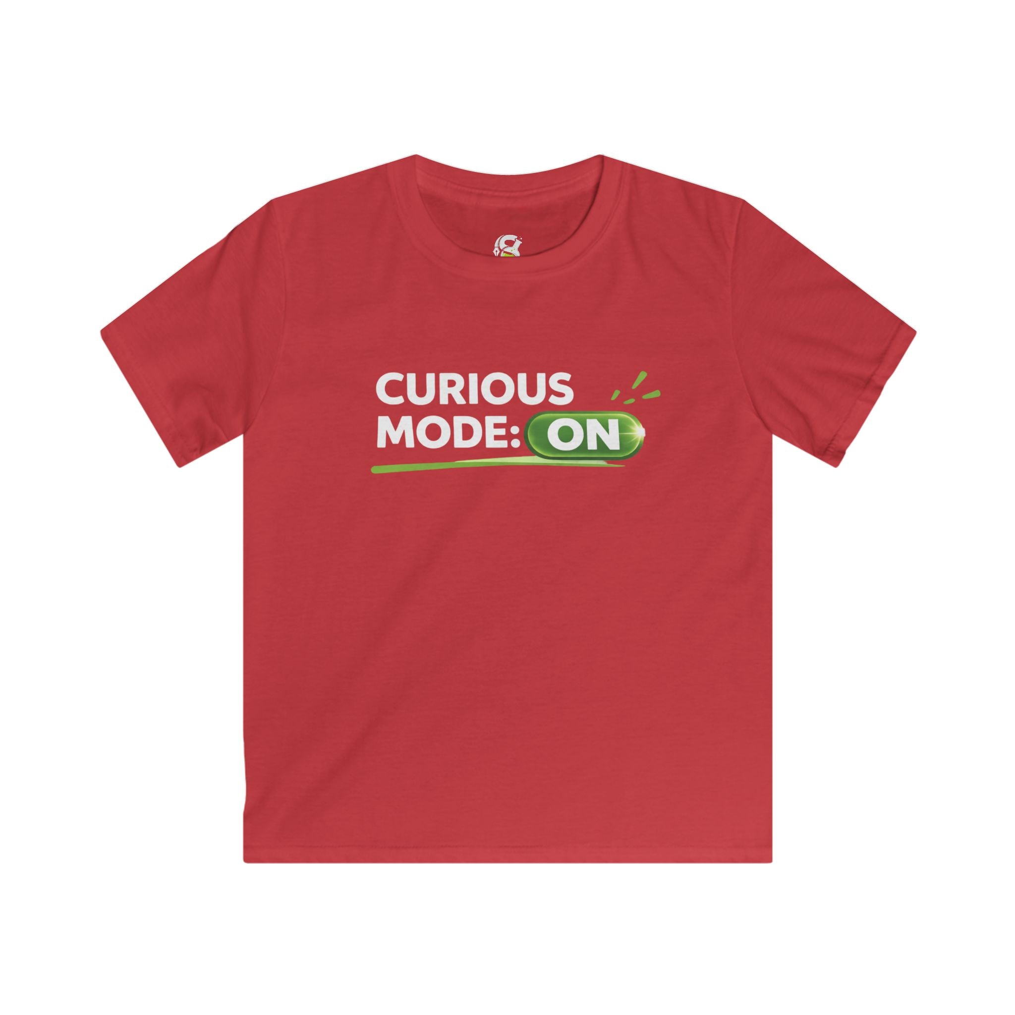 Kids "Curious Mode: ON" T-Shirt — Playful STEM Explorer Tee