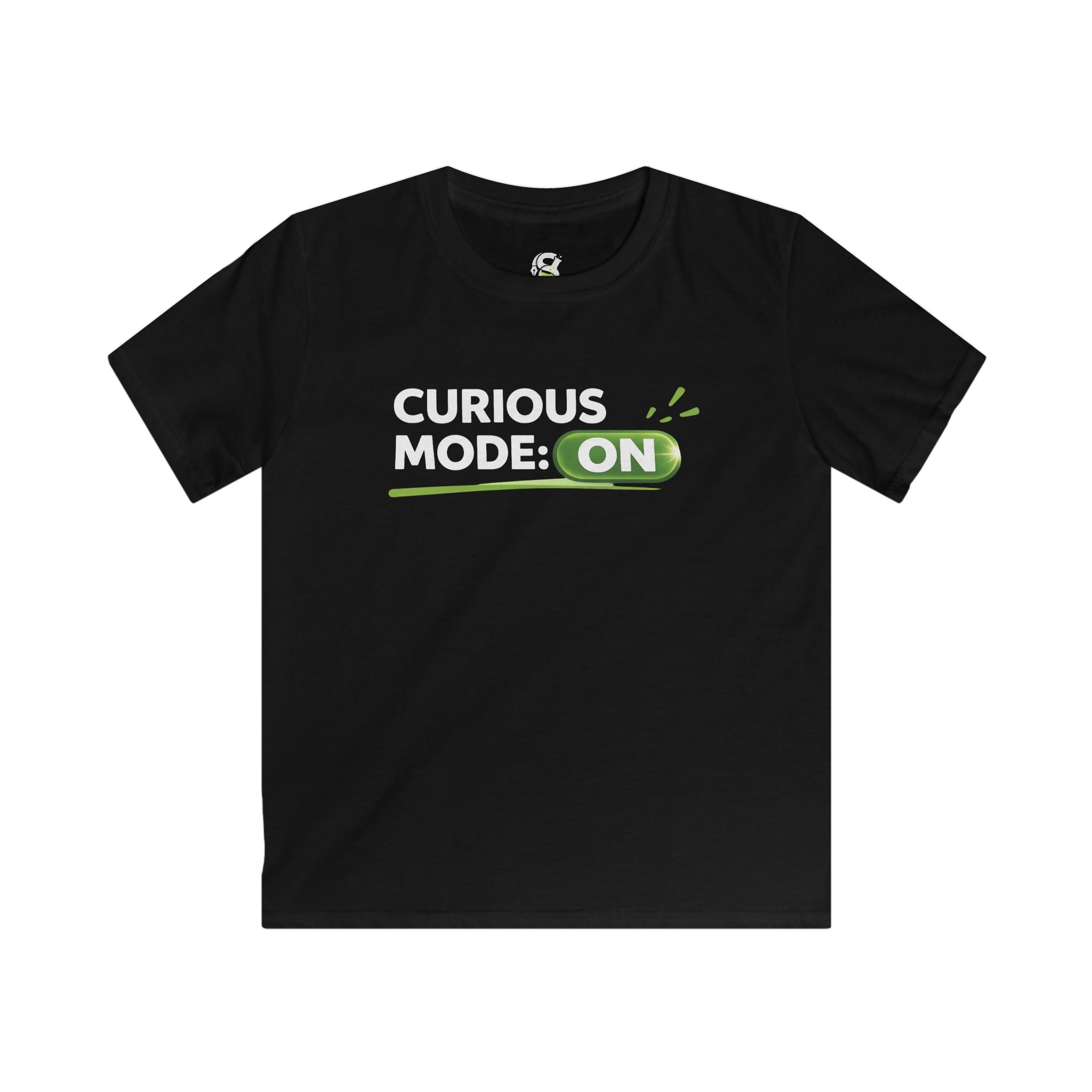 Kids "Curious Mode: ON" T-Shirt — Playful STEM Explorer Tee