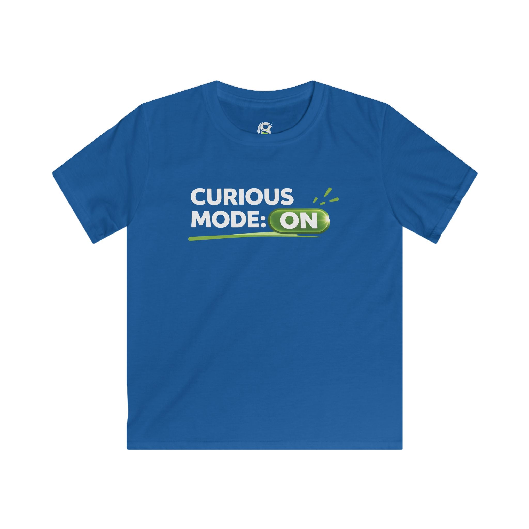 Kids "Curious Mode: ON" T-Shirt — Playful STEM Explorer Tee