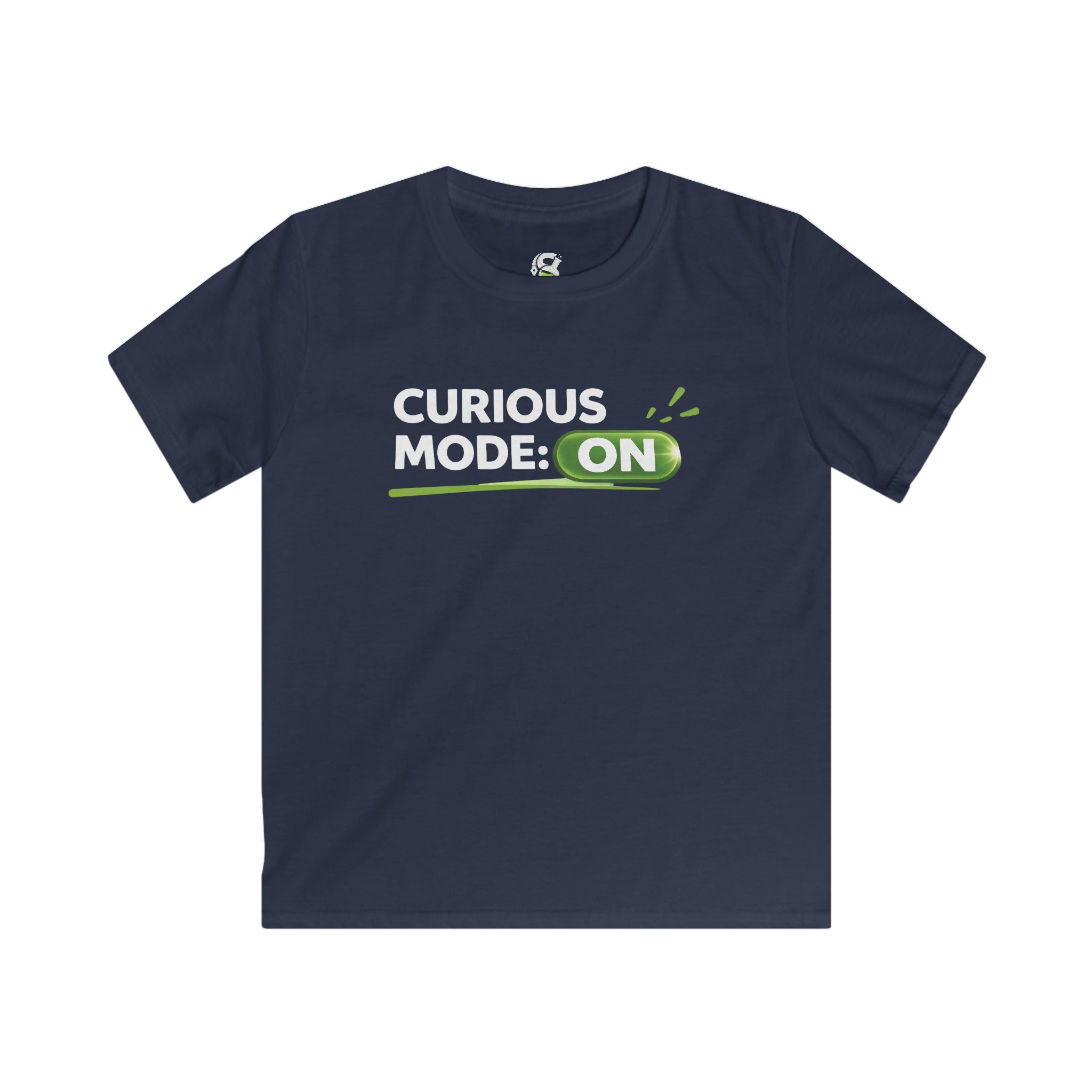 Kids "Curious Mode: ON" T-Shirt — Playful STEM Explorer Tee