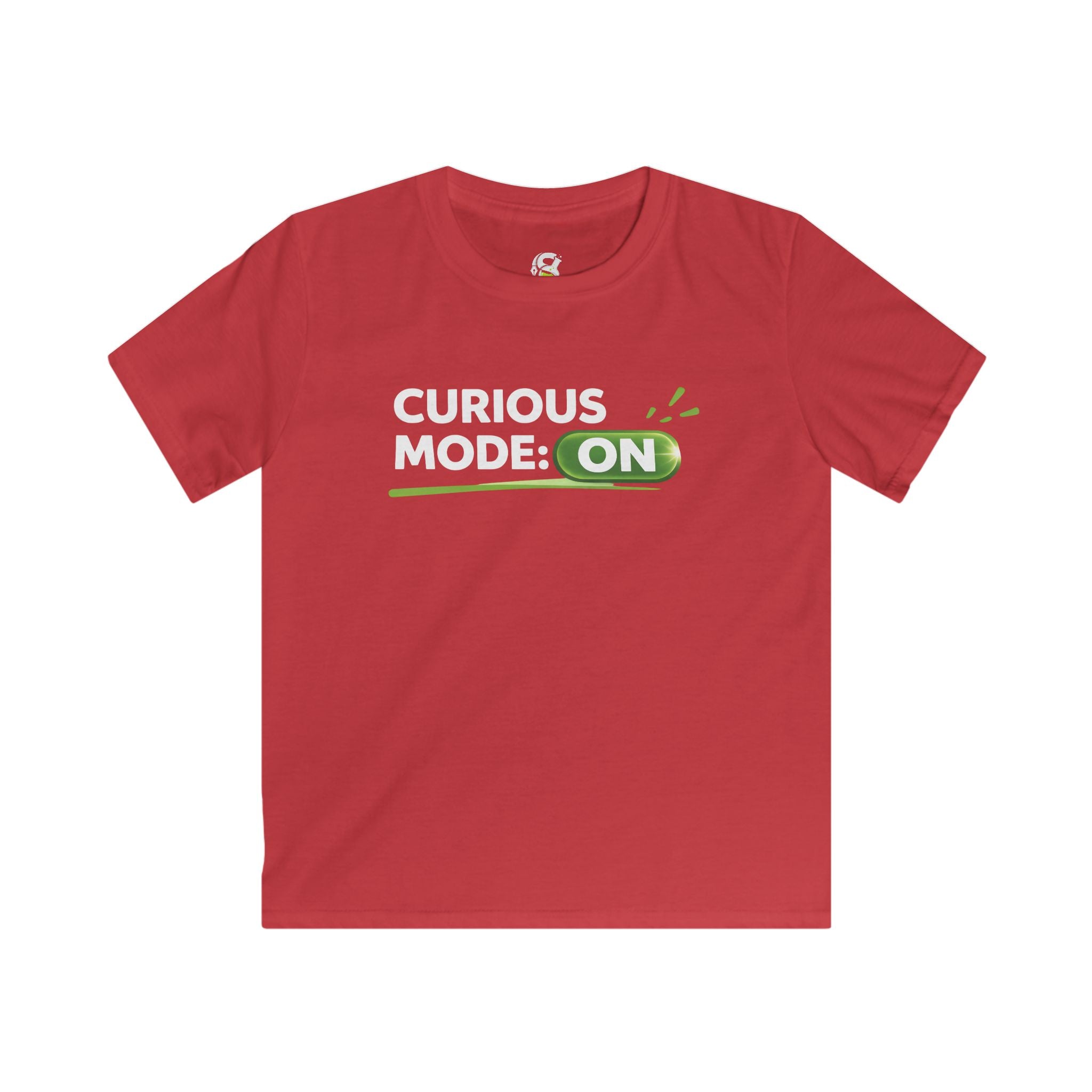 Kids "Curious Mode: ON" T-Shirt — Playful STEM Explorer Tee