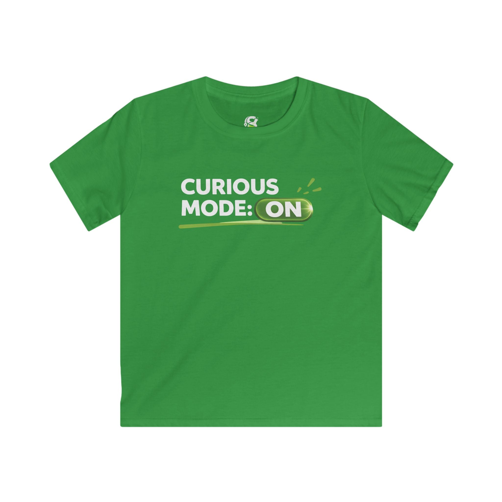Kids "Curious Mode: ON" T-Shirt — Playful STEM Explorer Tee